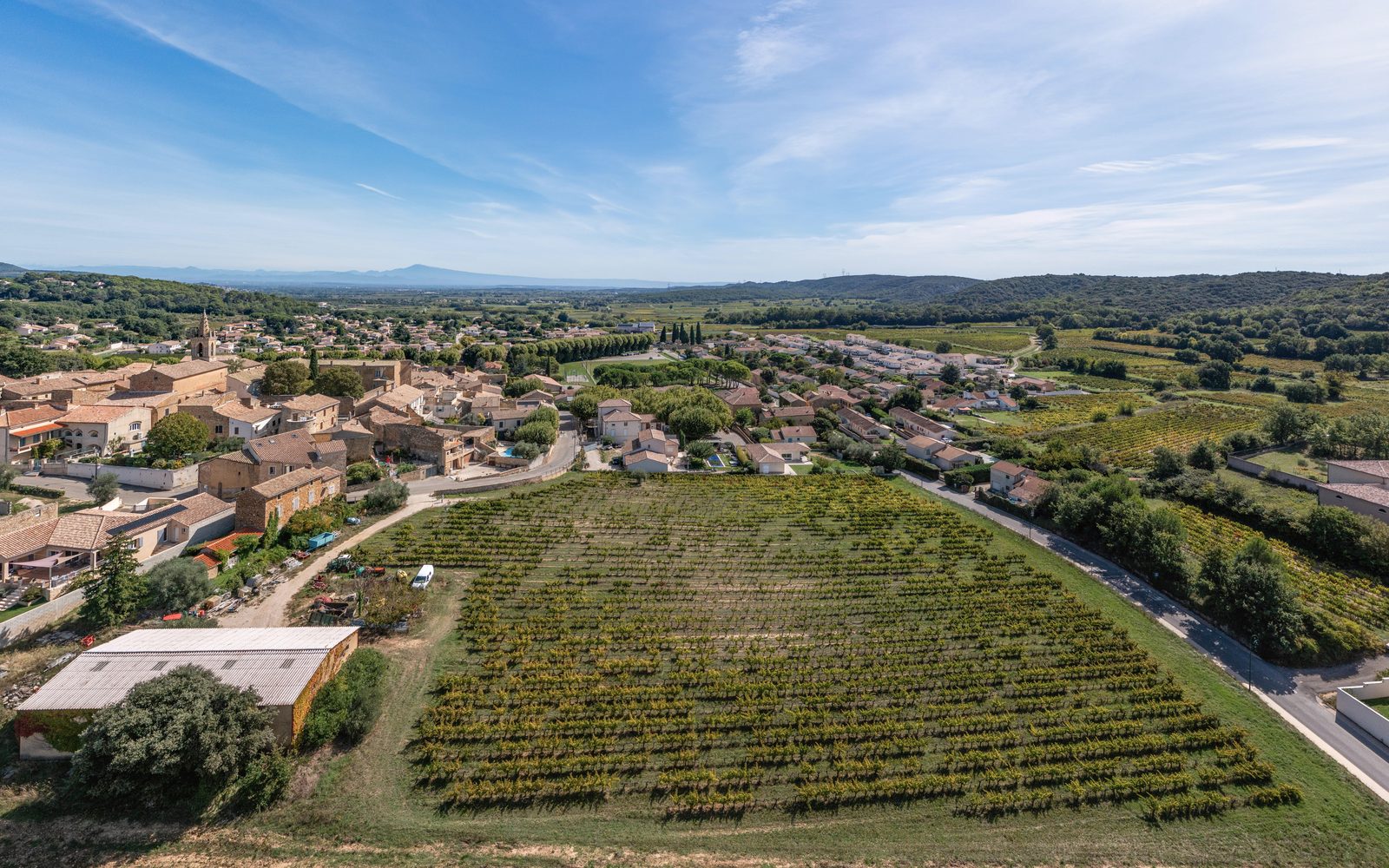 Vue aérienne du terrain — Le Bellevue, Gaujac